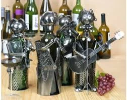 Musician wine bottle holder - trumpet