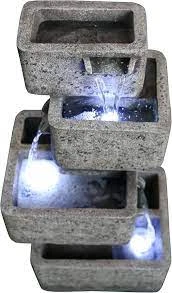 MULTILEVEL concrete cascading fountain