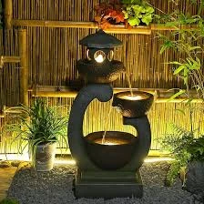 WARURE relaxing outdoor water fountain